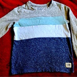 This Oshkosh long sleeve is super soft and colorful Size 7/7A. Very fun look.